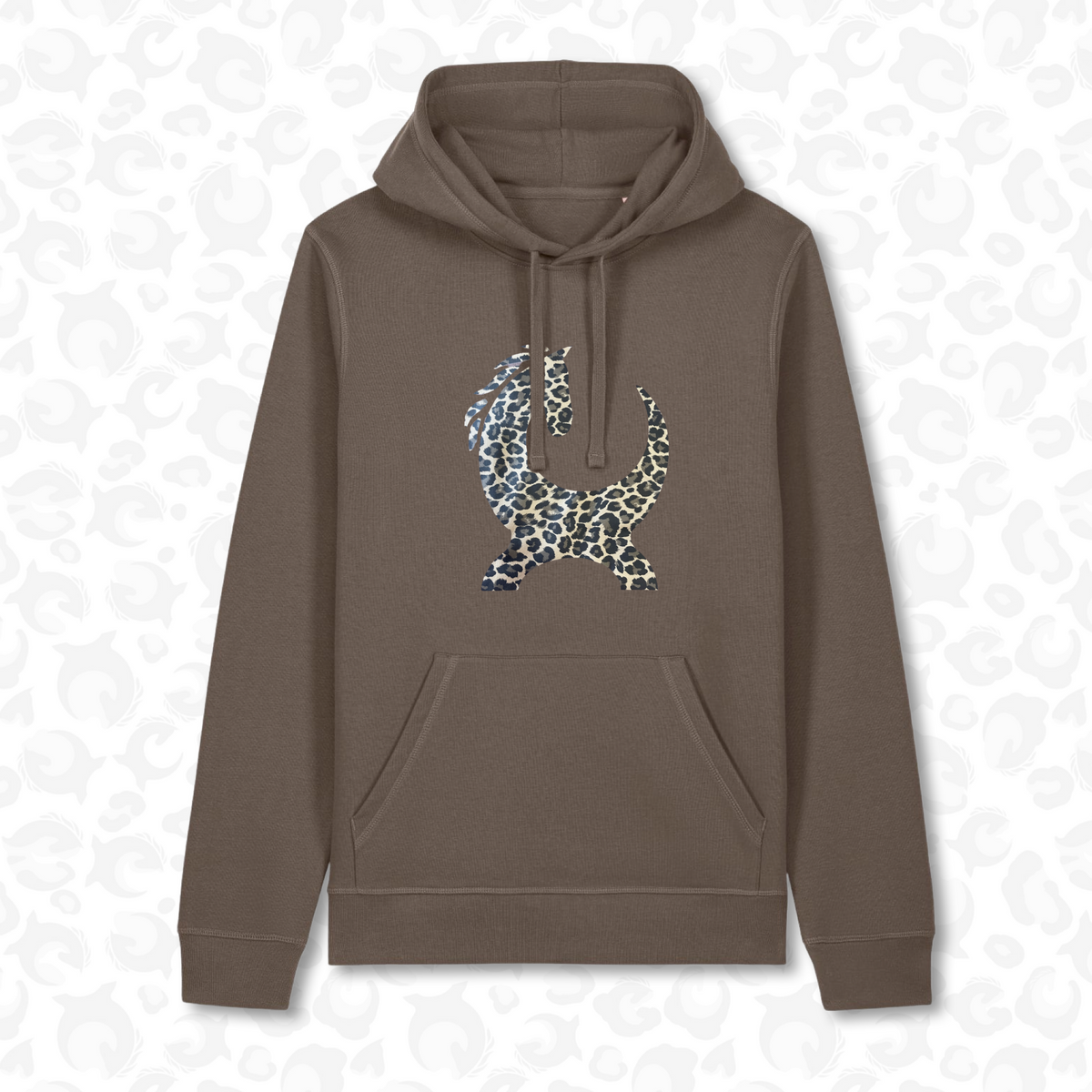 Icon Hoodie – Cocoa Powder Leopard
