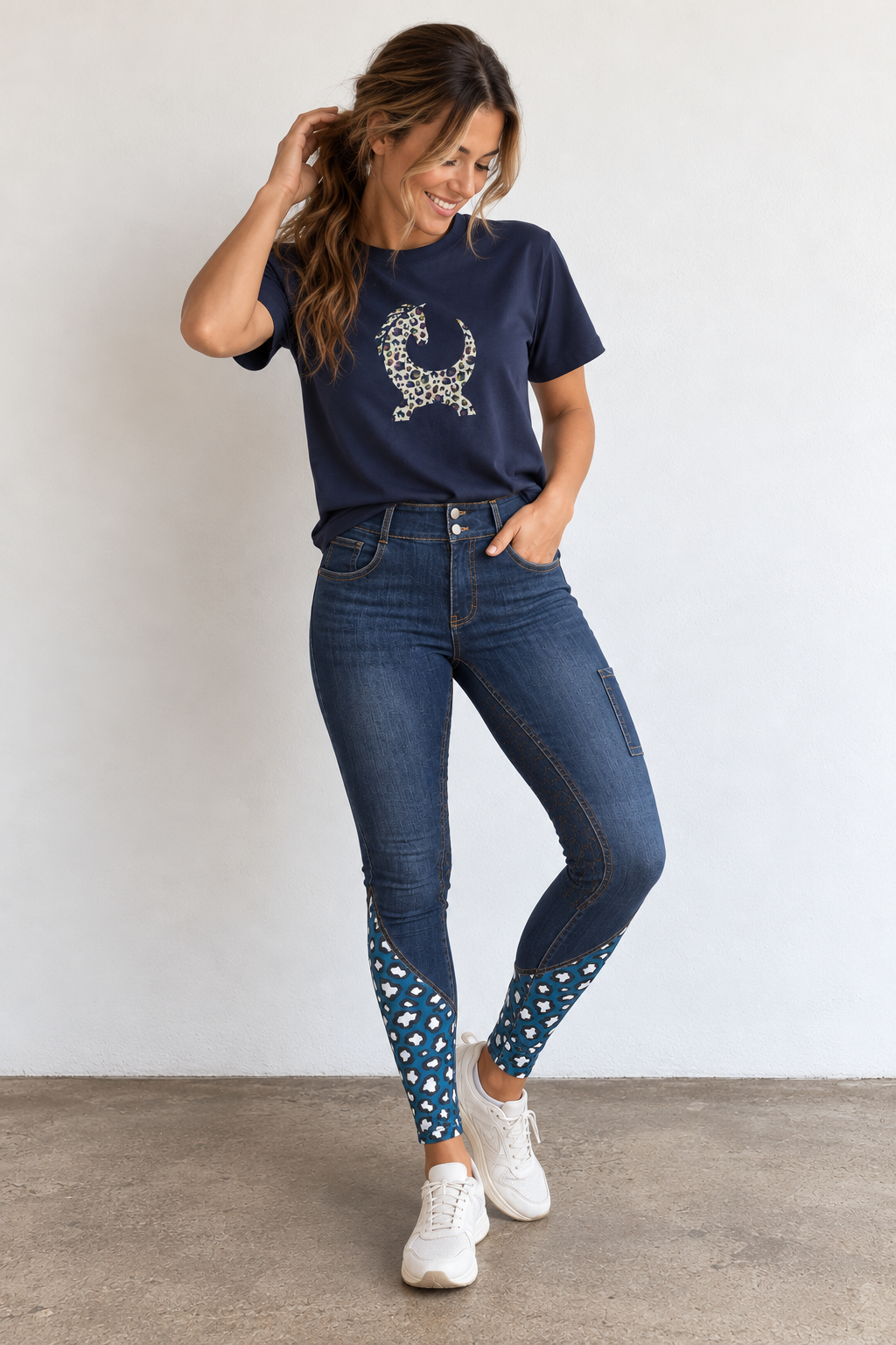 Supastar Tee - Navy