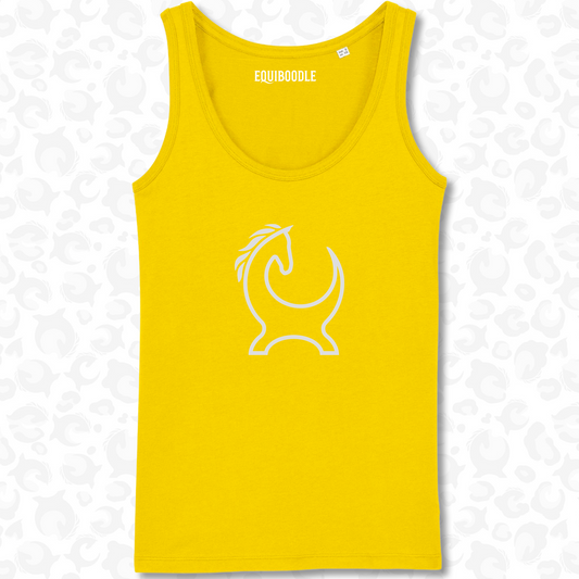 Equiboodle Happy Vest Top  - Yellow Outline 6/8 XS