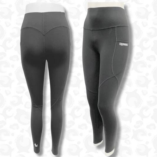 Equiboodle Flexicise Tights Charcoal
