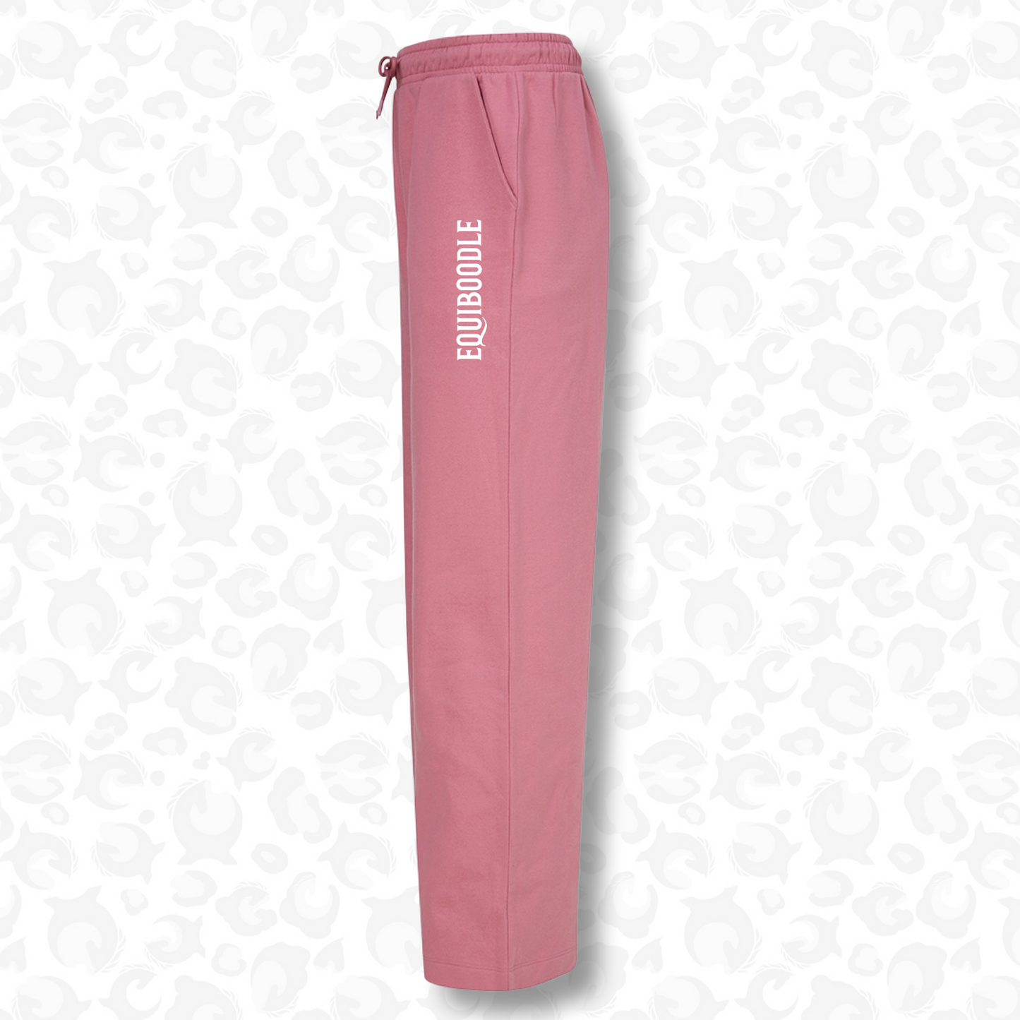 Chillset Wide Leg Joggers Pink & White