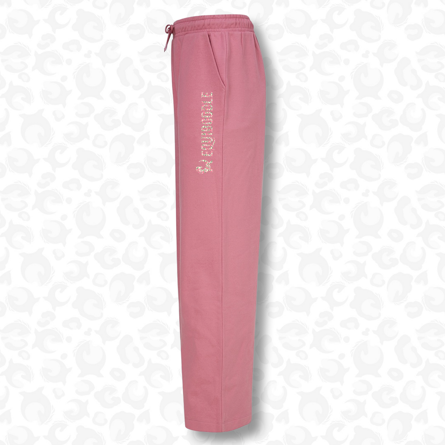 Chillset Wide Leg Joggers Pink Flowers