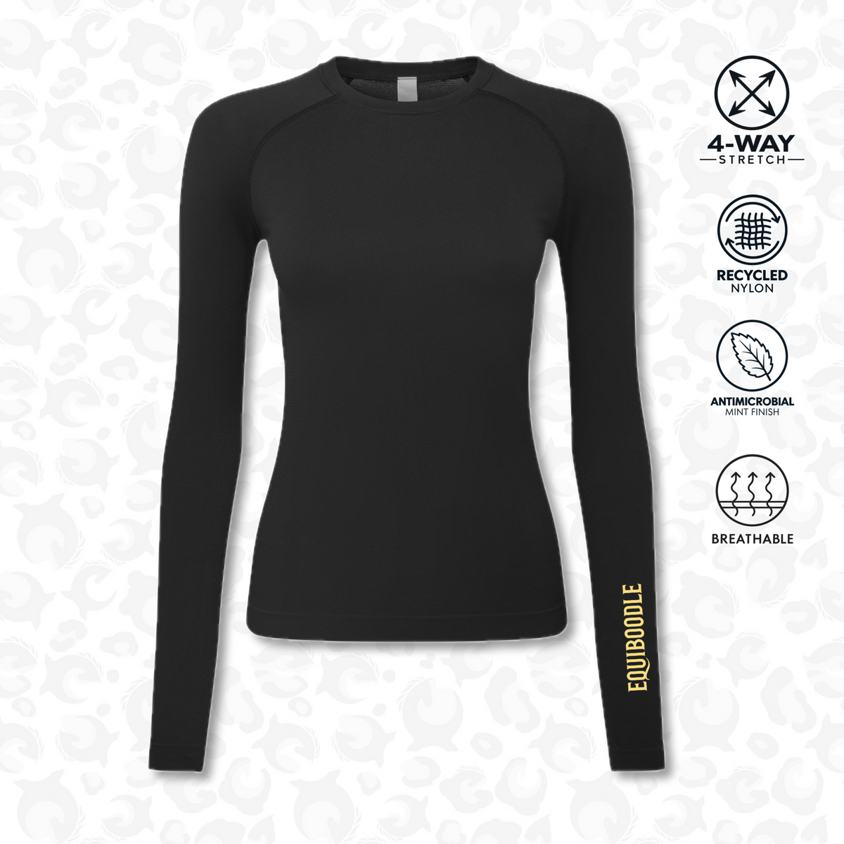 Fresh Baselayer – Black/Reflective Gold