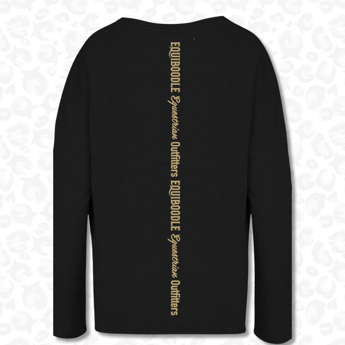 Babs Jumper Black/Gold Back Design