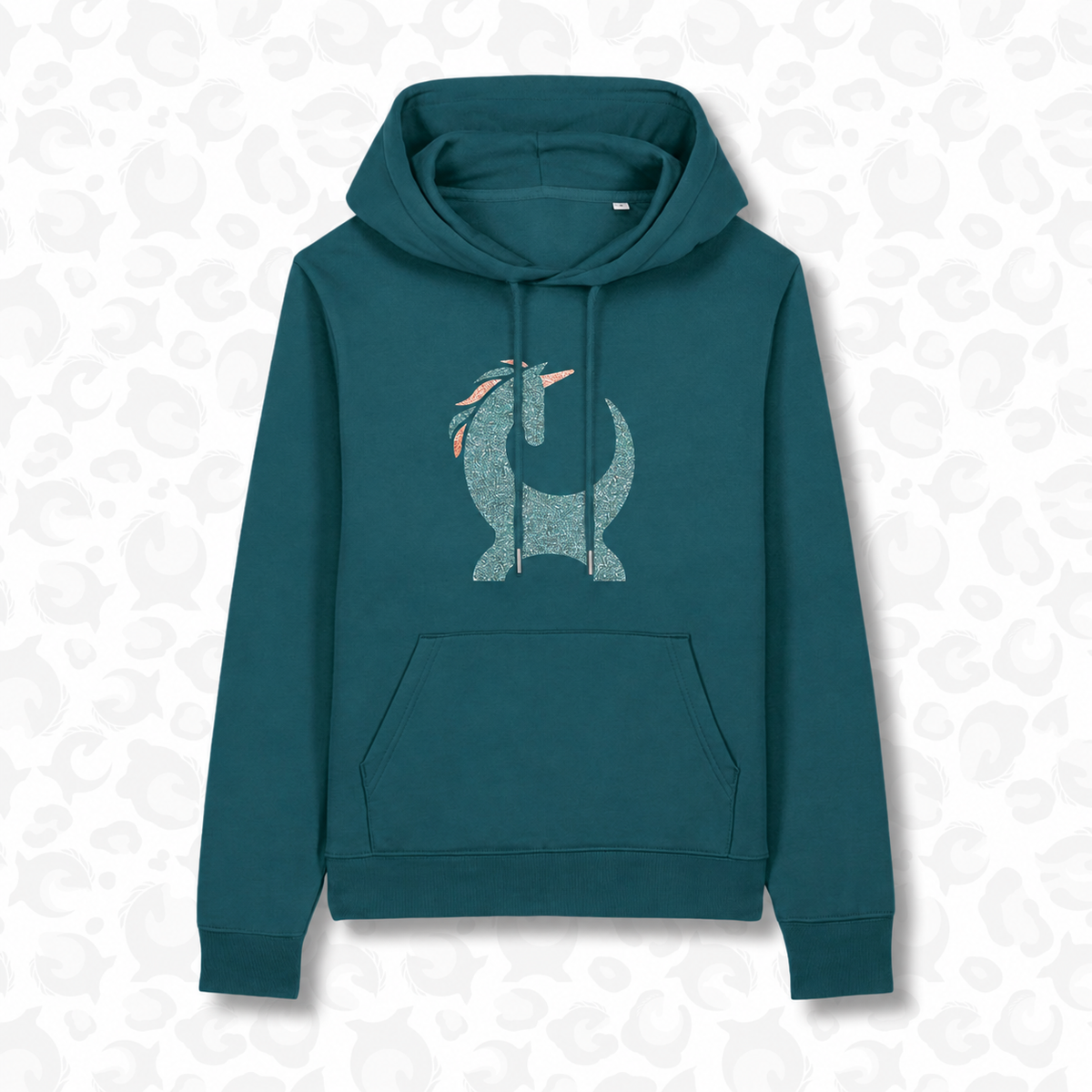 Equiboodle Liberty Hoodie – Teal Unicorn
