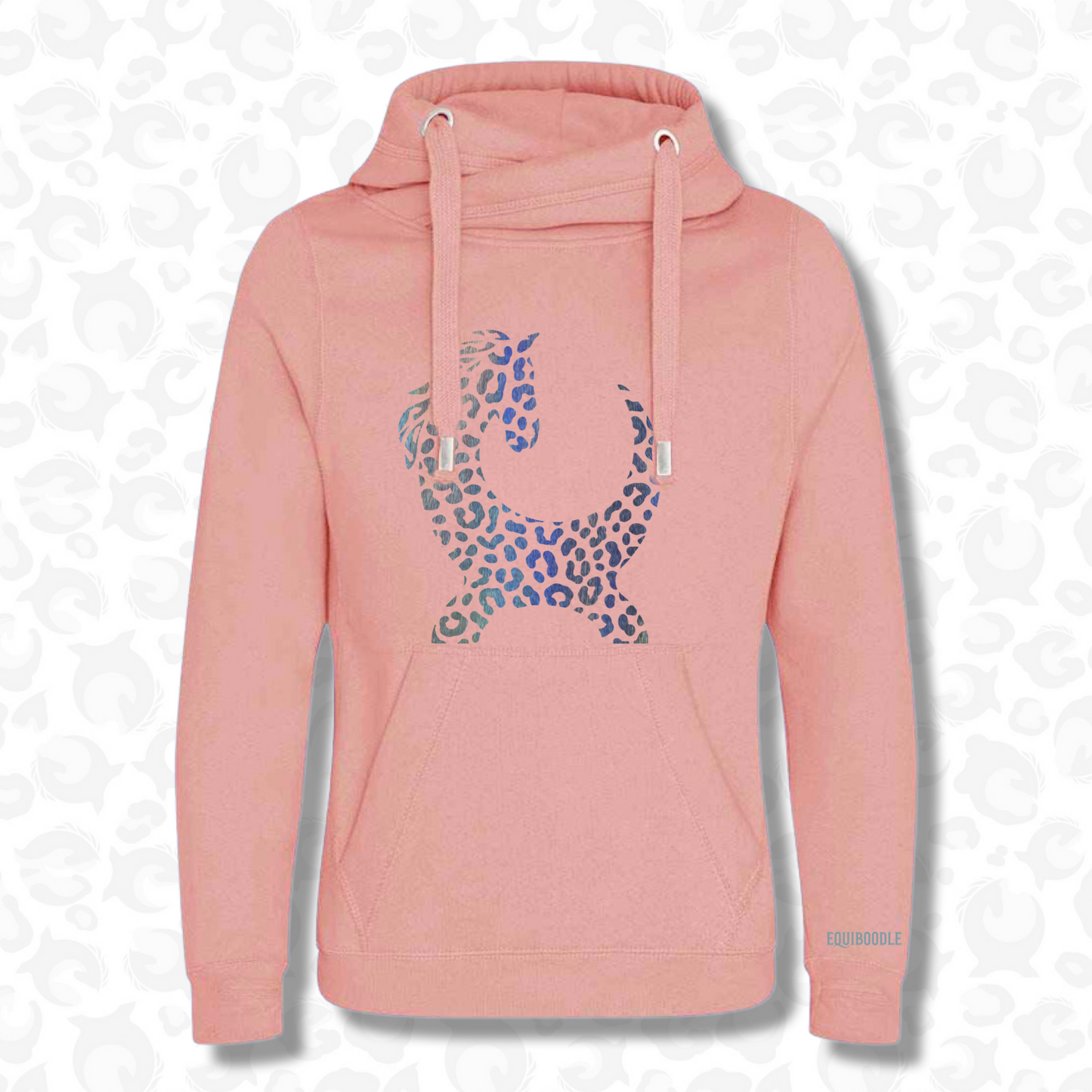 Equiboodle Vixen Cowl Neck Jumper Blush Pink/Shimmer