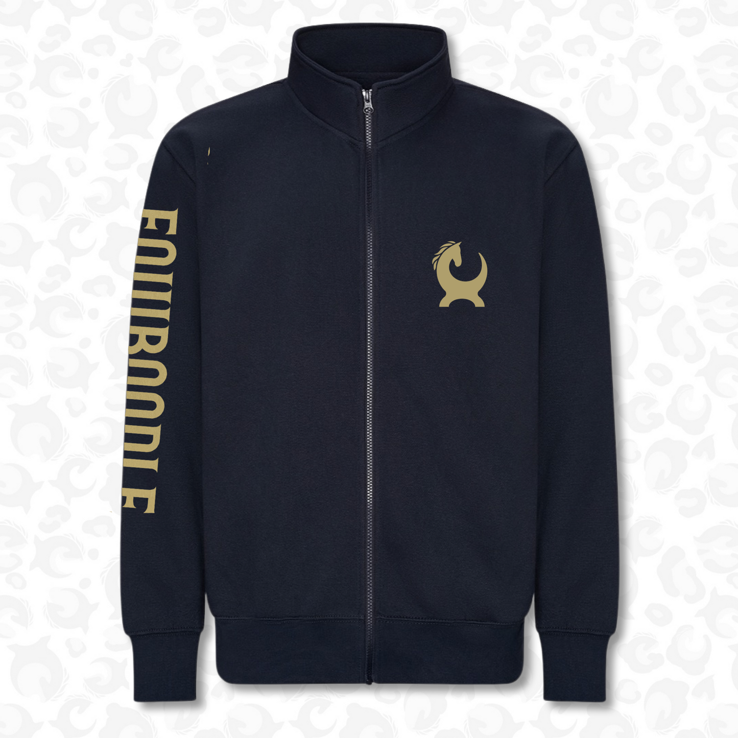 Equiboodle Charlie Zip Up Sweater - Navy Team EQ