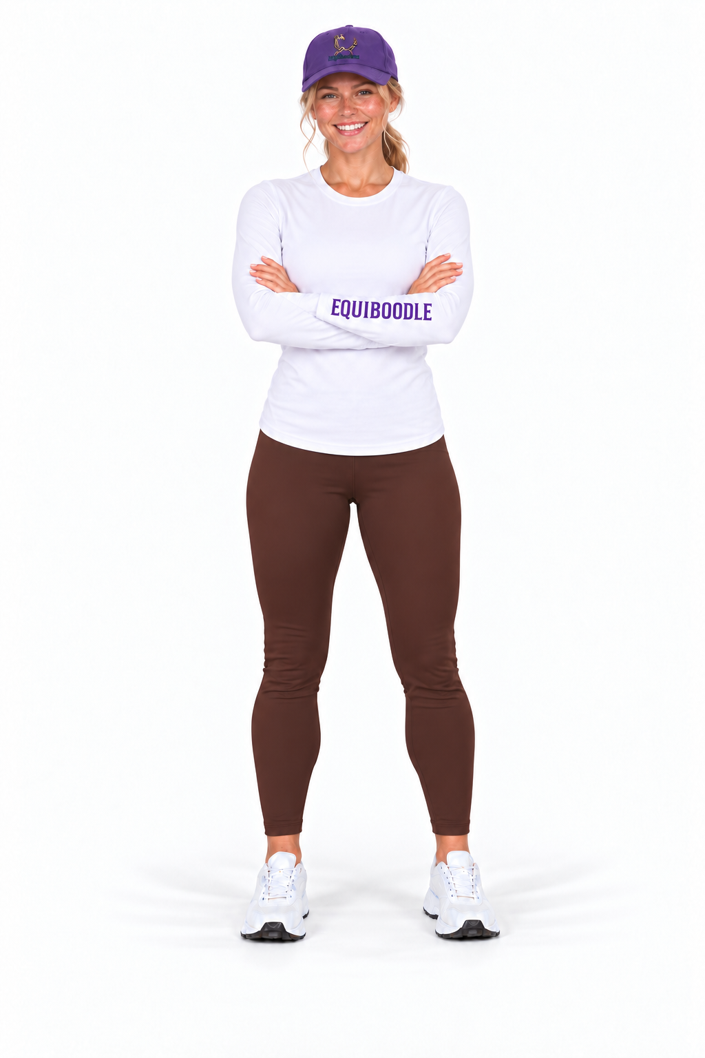 Equiboodle Form Performance Baselayer – White / Purple