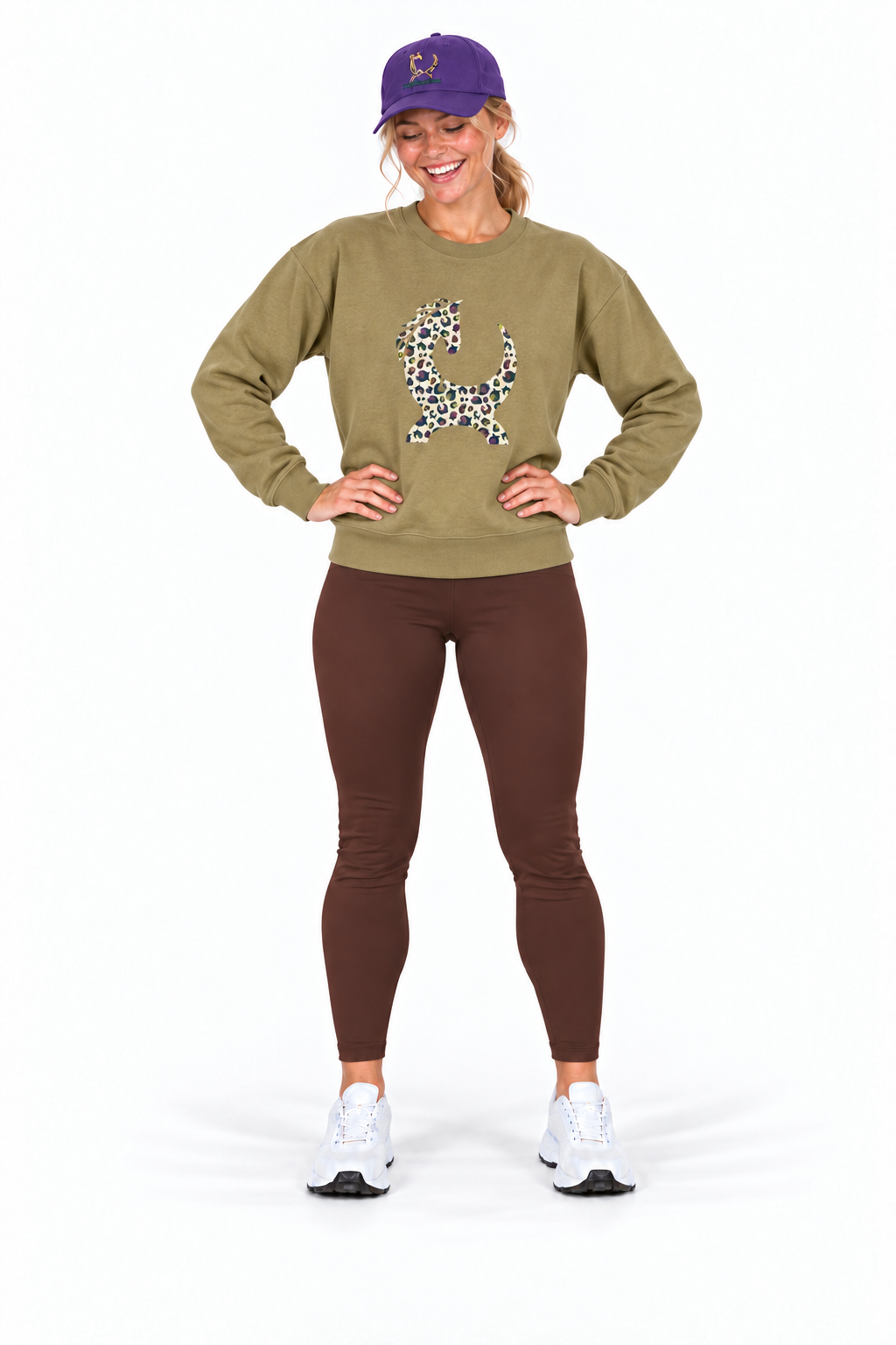 Field Crew Sweatshirt – Faded Olive Halloween Leopard