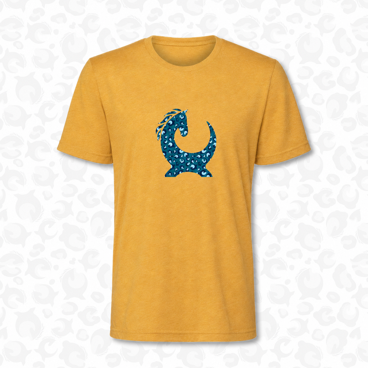 Core T Shirt - Teal Leopard