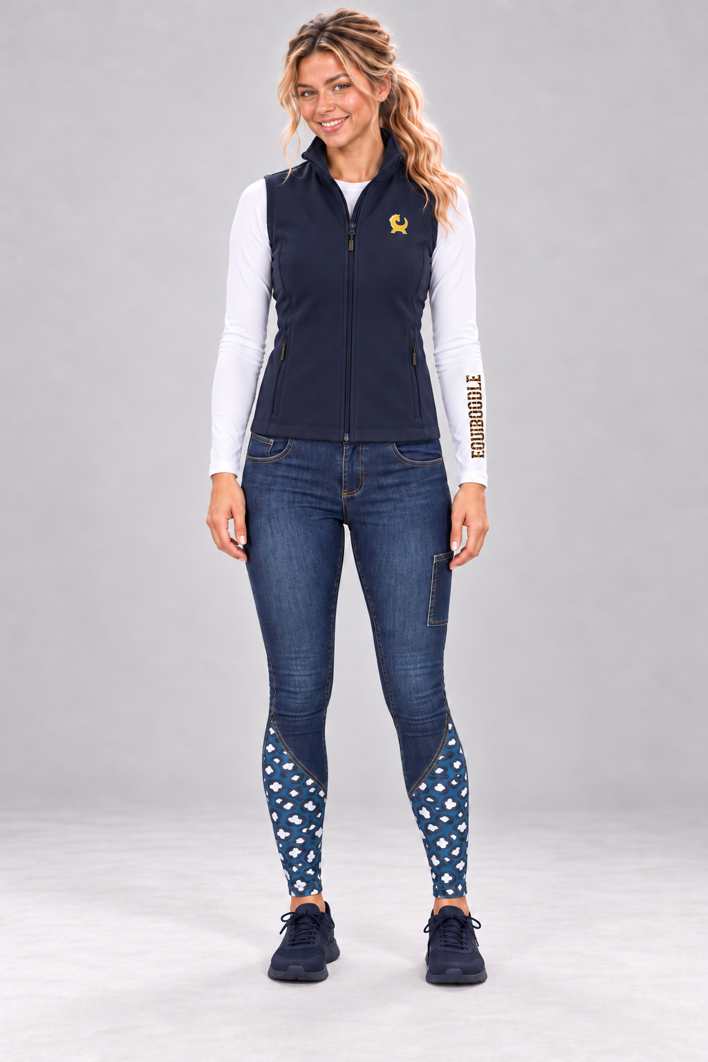 Signature Fleece Gilet – Navy