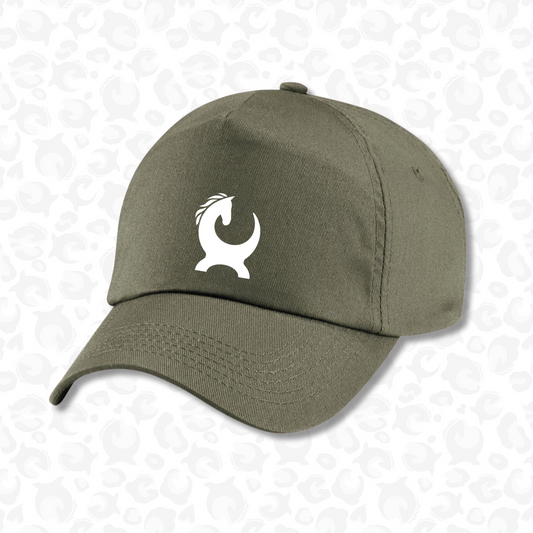 Baseball Cap khaki & White