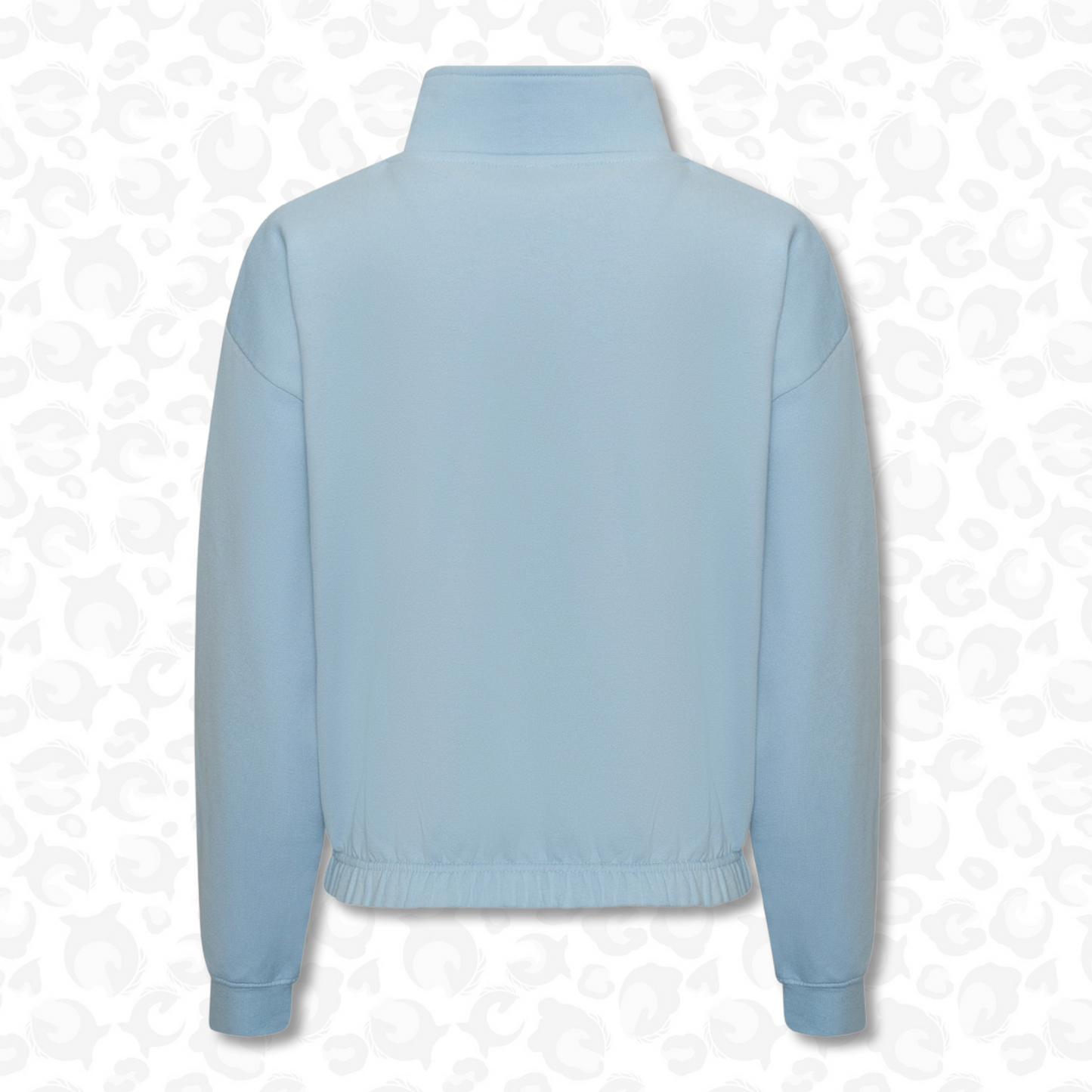 Katie 1/4 Zip Sweater - Maya Blue Stratum