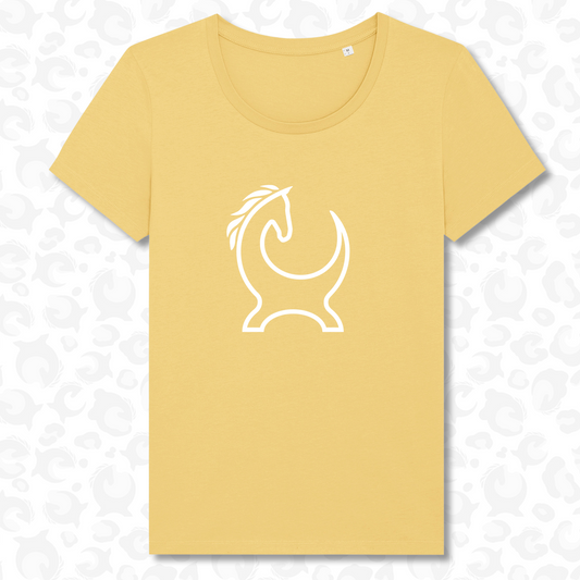 Equiboodle Supastar Tee - Mellow Yellow Outline