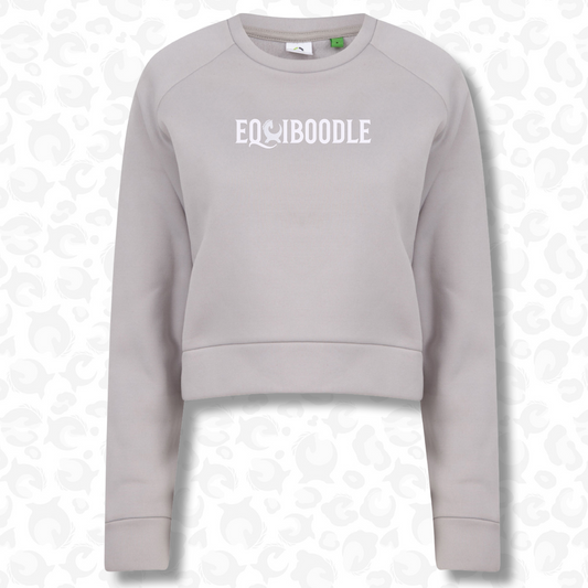 Stride Crop Sweater - Grey