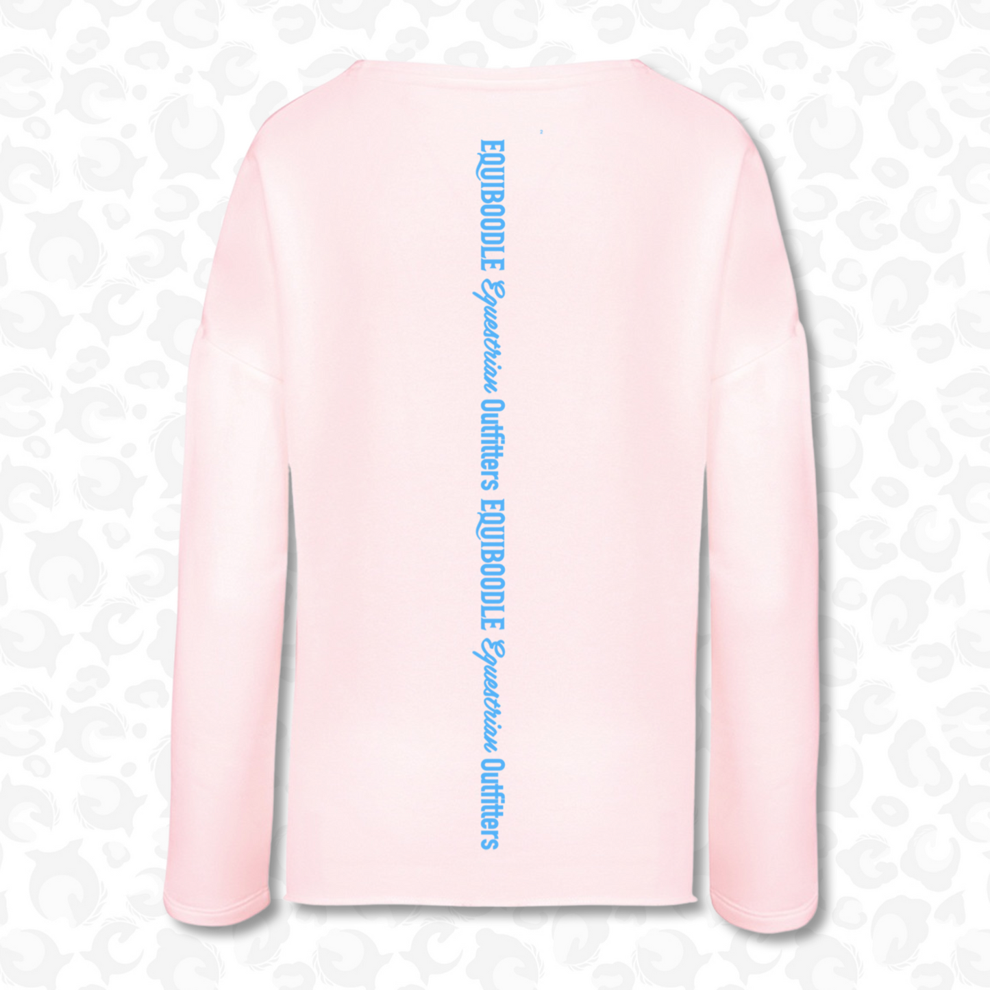 Equiboodle Babs Jumper Pink / Neon Blue Back Design