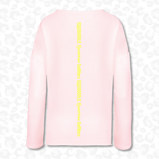 Equiboodle Babs Jumper Pink / Neon Yellow Back Design
