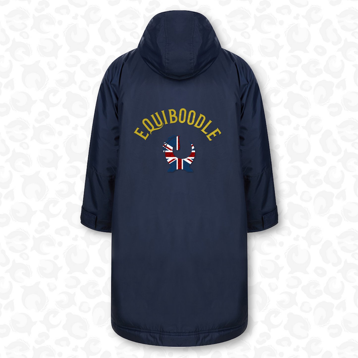 Equiboodle Ringside Robe Navy/Gold One Size