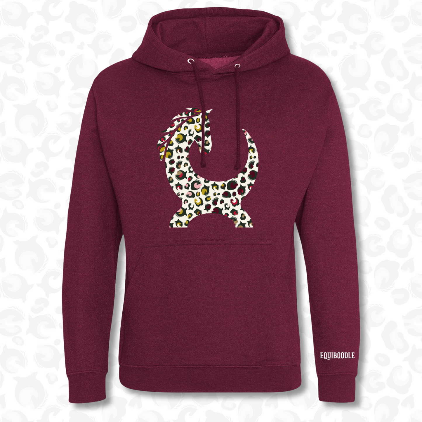 Training Hoodie - Mulled Berry / Winter Leopard