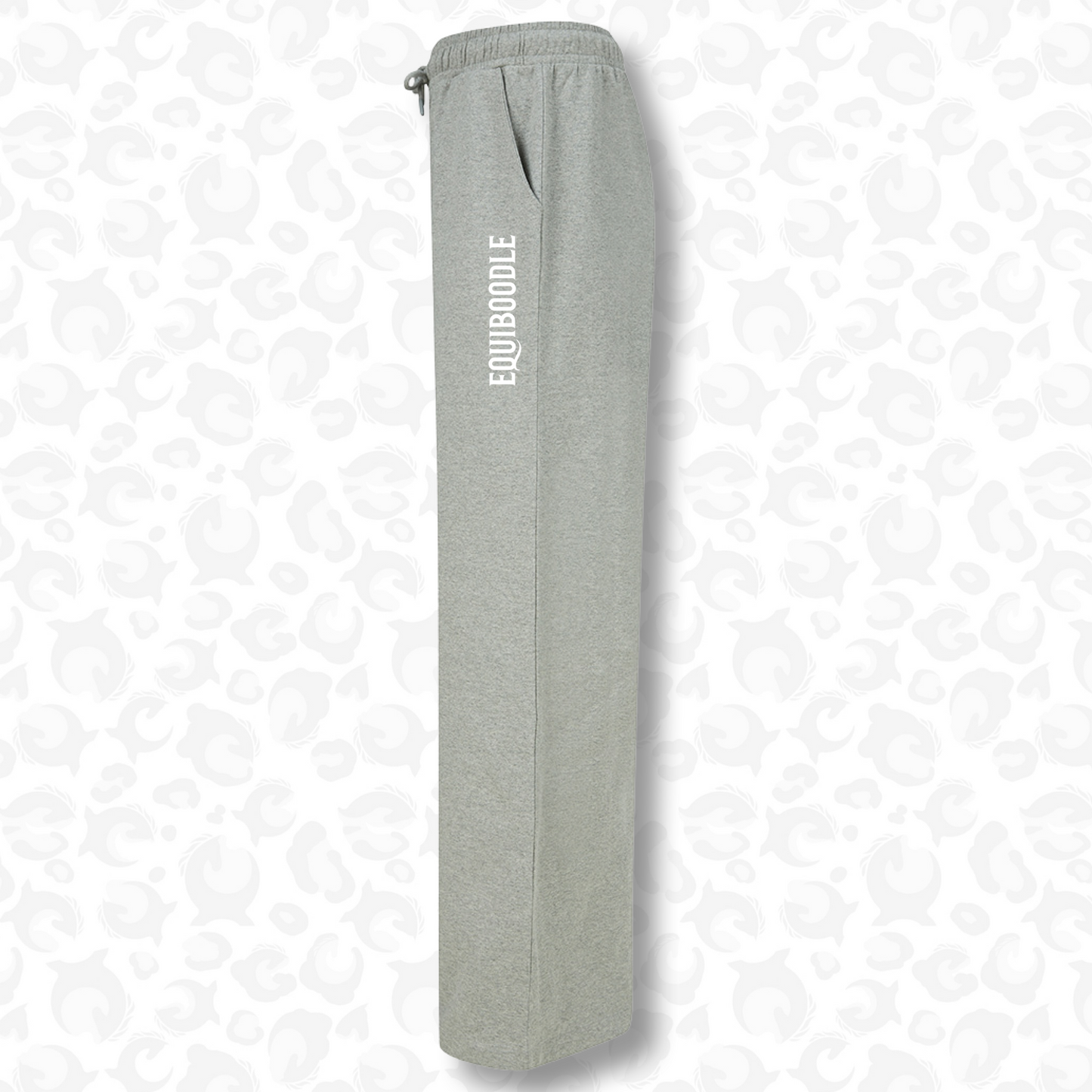 Chillset Wide Leg Joggers Grey & White