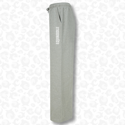 Chillset Wide Leg Joggers Grey & White