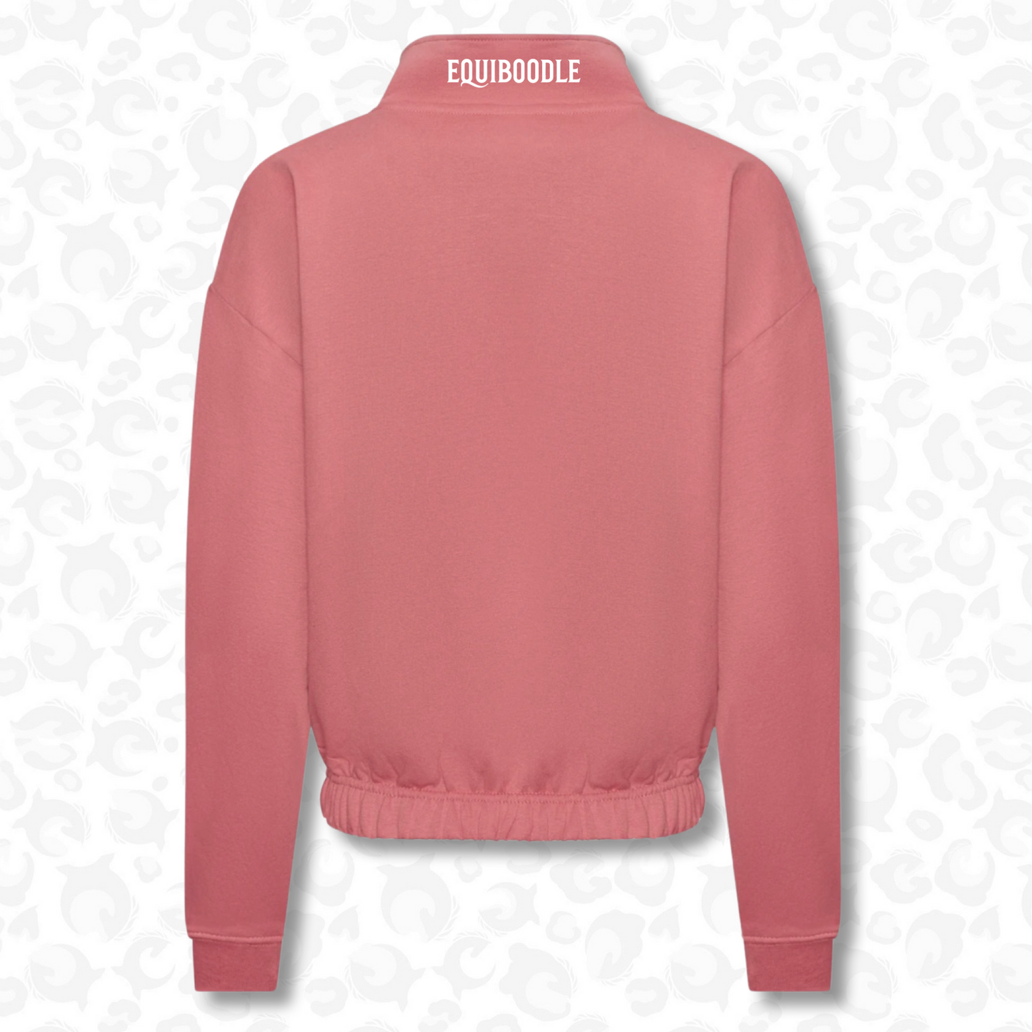 1/4 Zip Sweater - Blush Pink