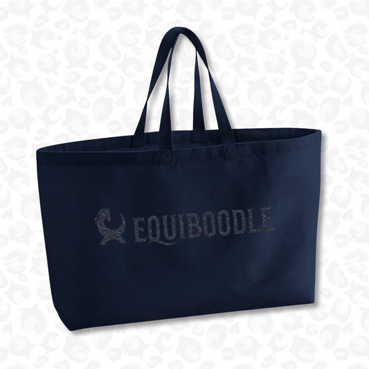 Supersized Tote Bag Burgundy Sparkle
