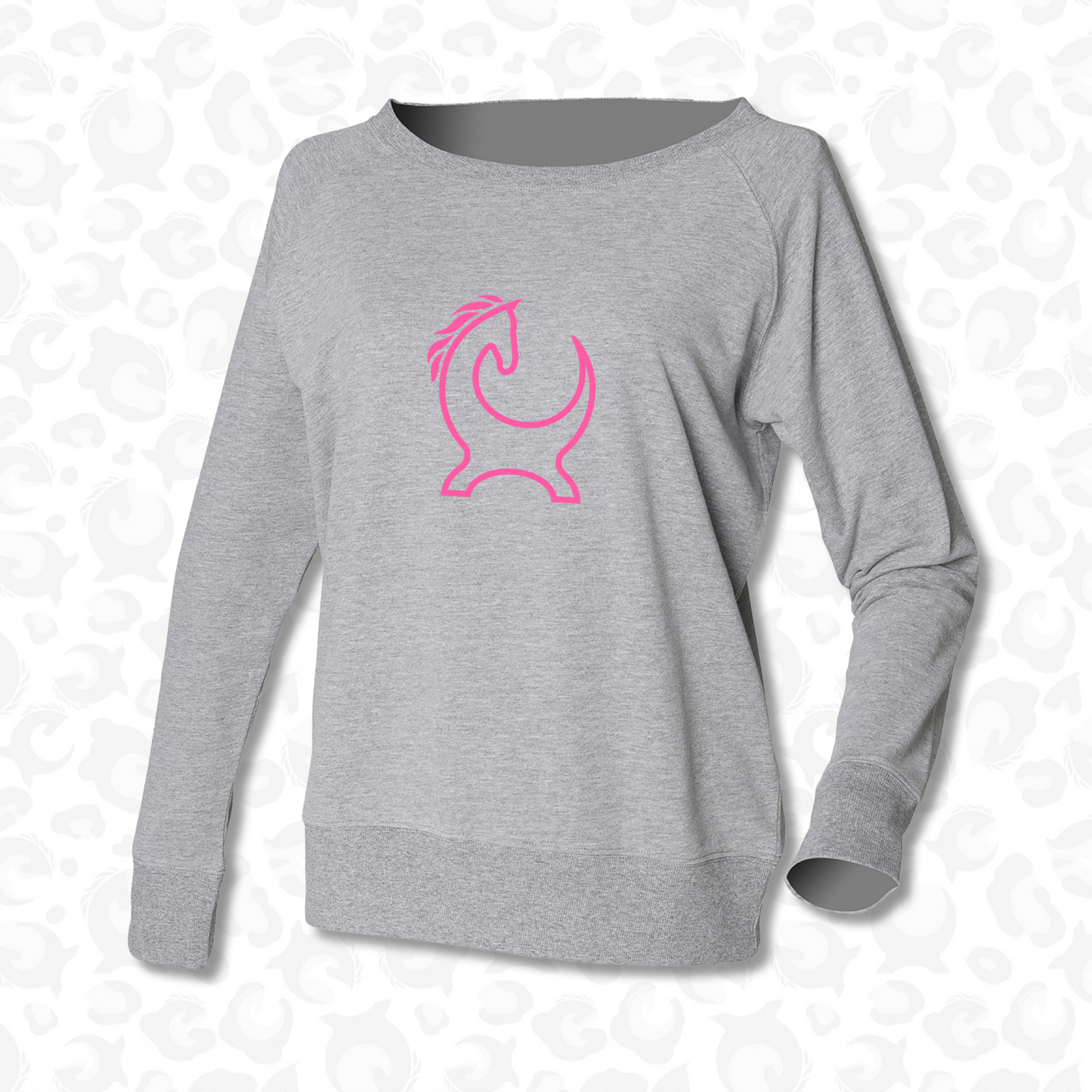 Equiboodle Brightside Slouch Sweatshirt in neon pink