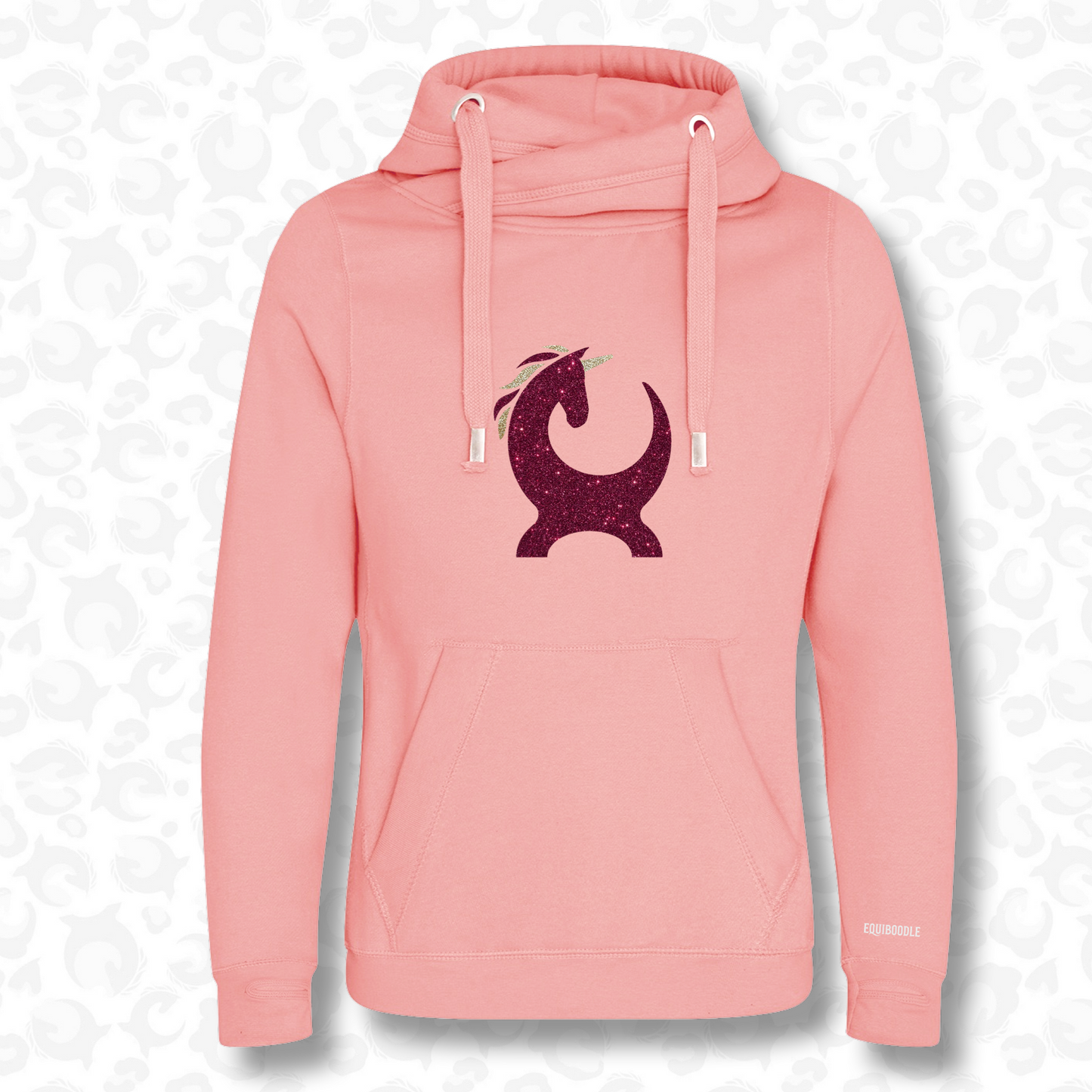Vixen Cowl Neck - Burgundy & Gold Unicorn