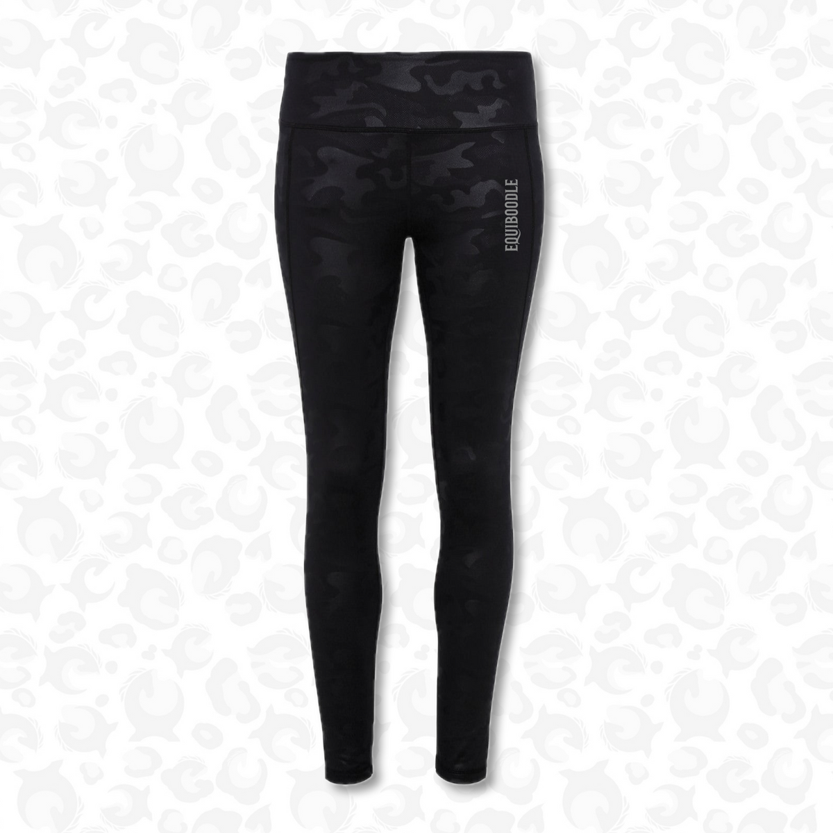 Glowstride Camo Tights - Reflective Silver