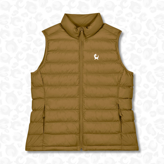 Ember Recycled Gilet – Gold Ochre