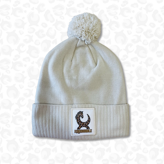 Equiboodle Recycled Bobble Hat – Leopard Patch