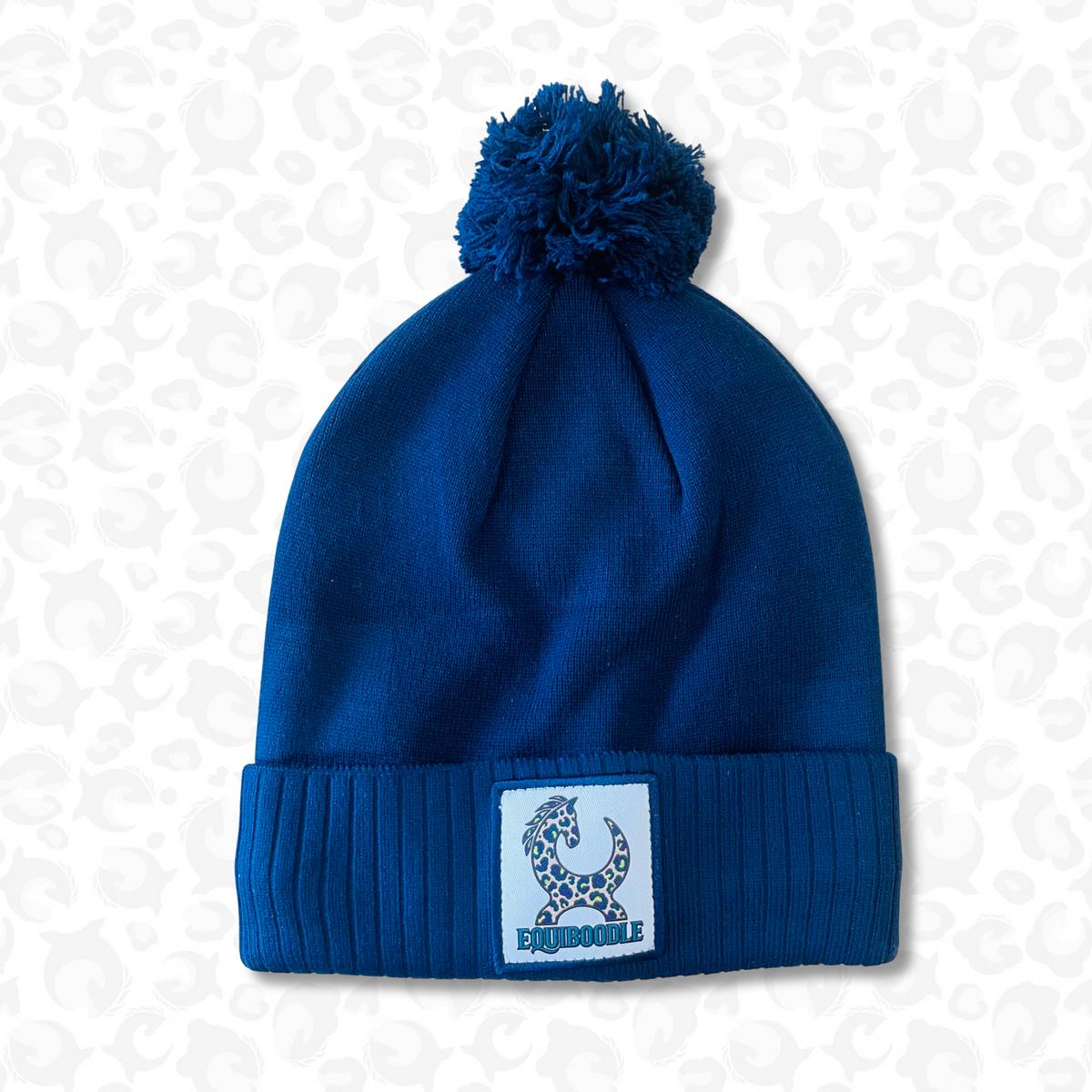 Equiboodle Recycled Bobble Hat – Leopard Patch