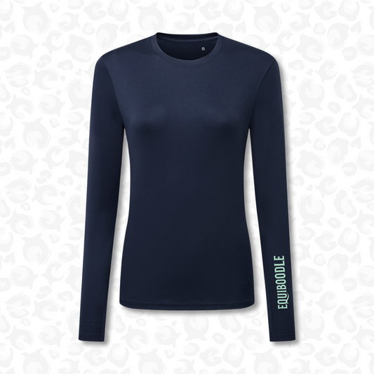 Equiboodle Form Performance Baselayer – Navy / Mint