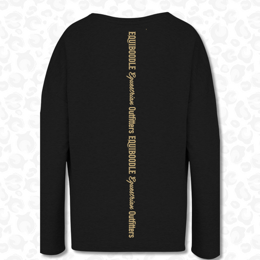 Babs Jumper Black/Gold Back Design