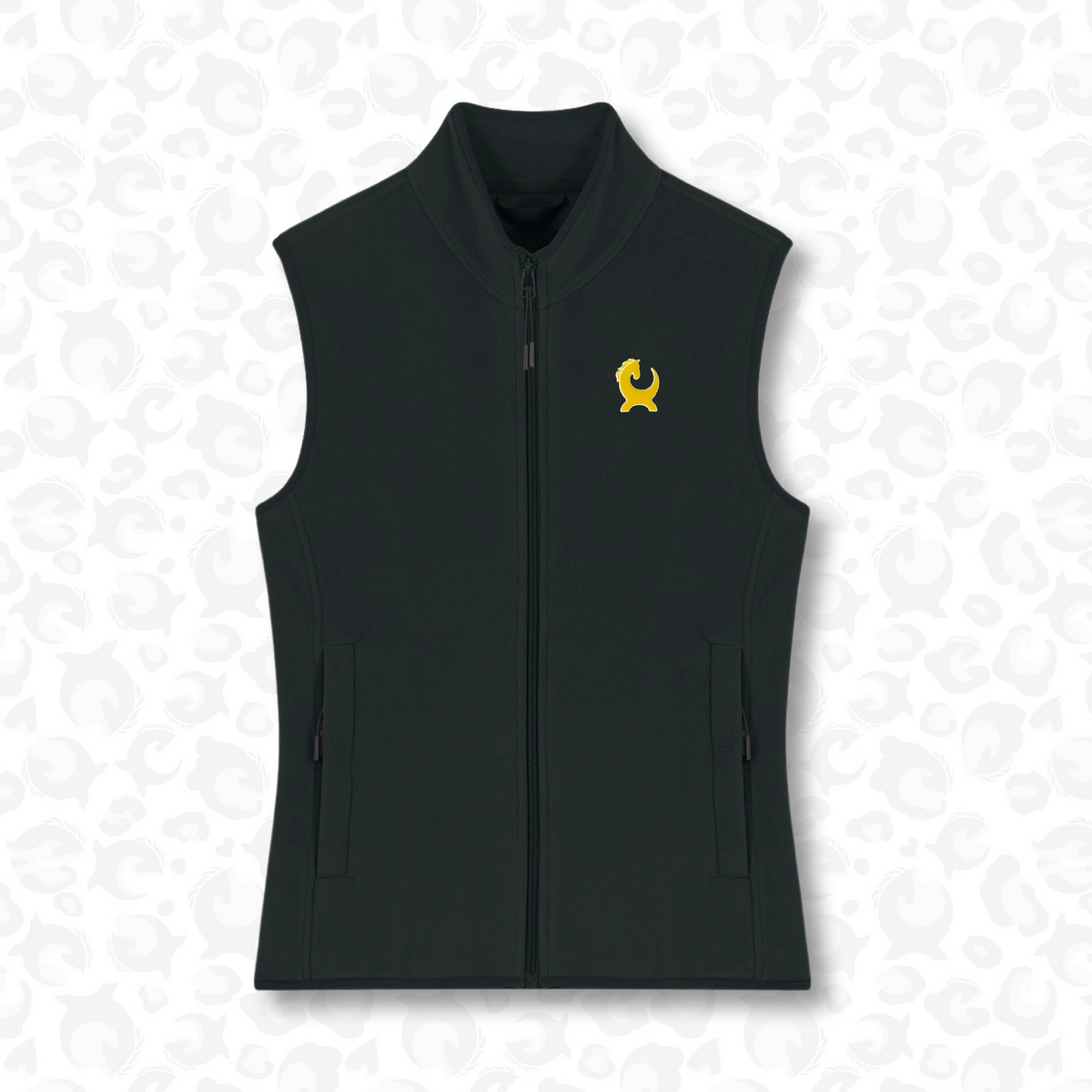 Signature Fleece Gilet – Black