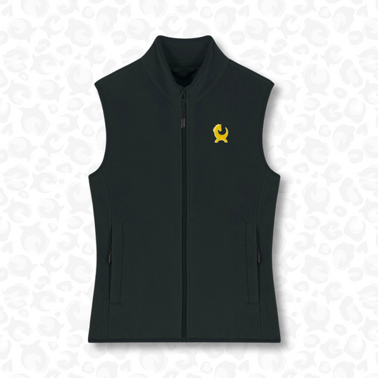 Signature Fleece Gilet – Black