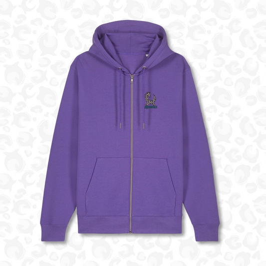 Halloween Leopard Zip-up Hoodie