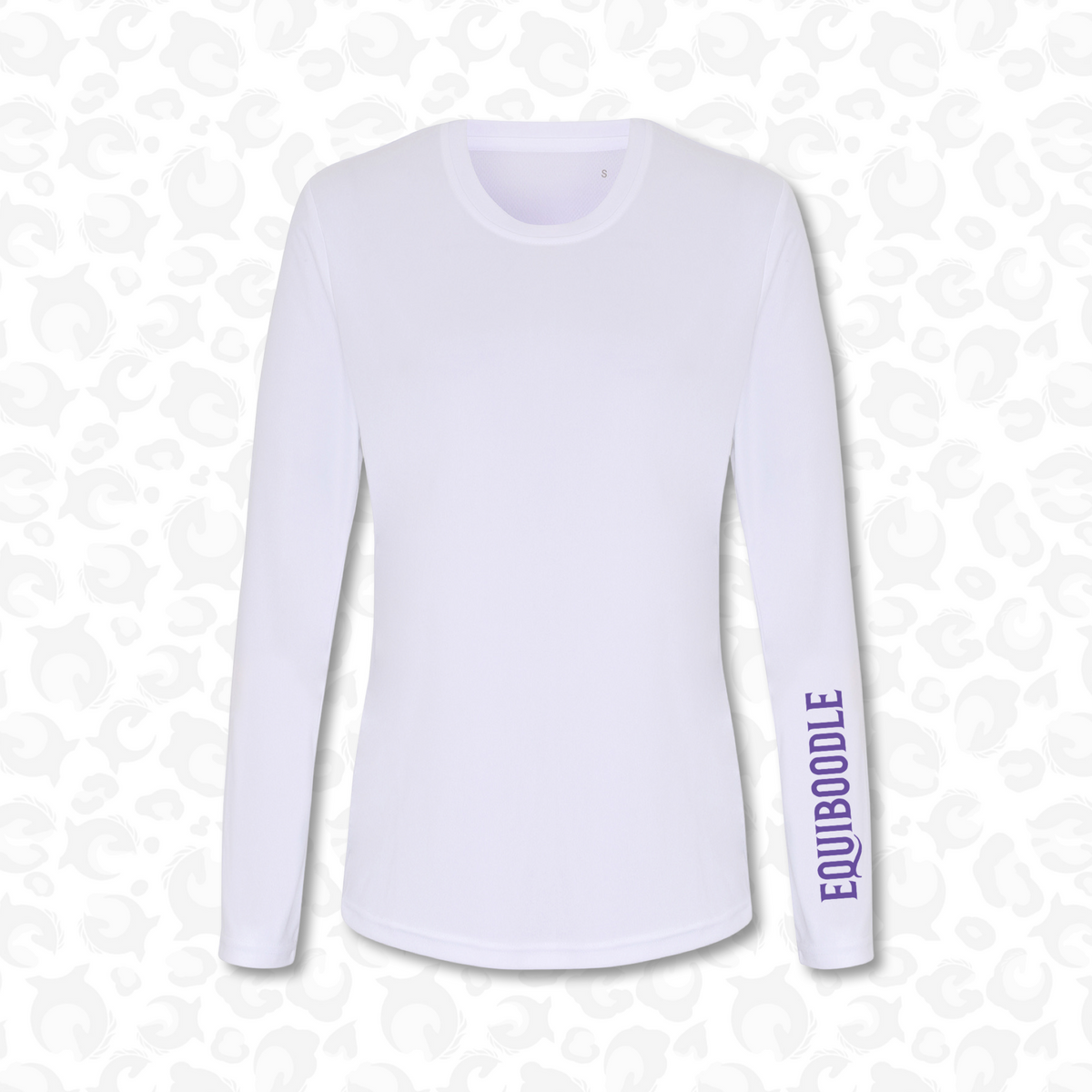 Equiboodle Form Performance Baselayer – White / Purple
