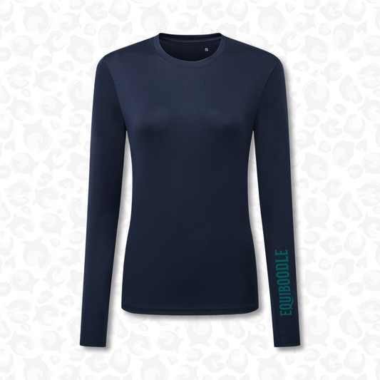 Equiboodle Form Performance Baselayer – Navy / Teal