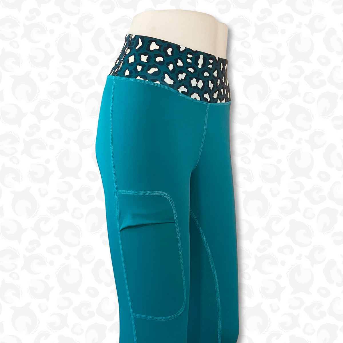 Wonder Tights – Teal Leopard | Limited Edition