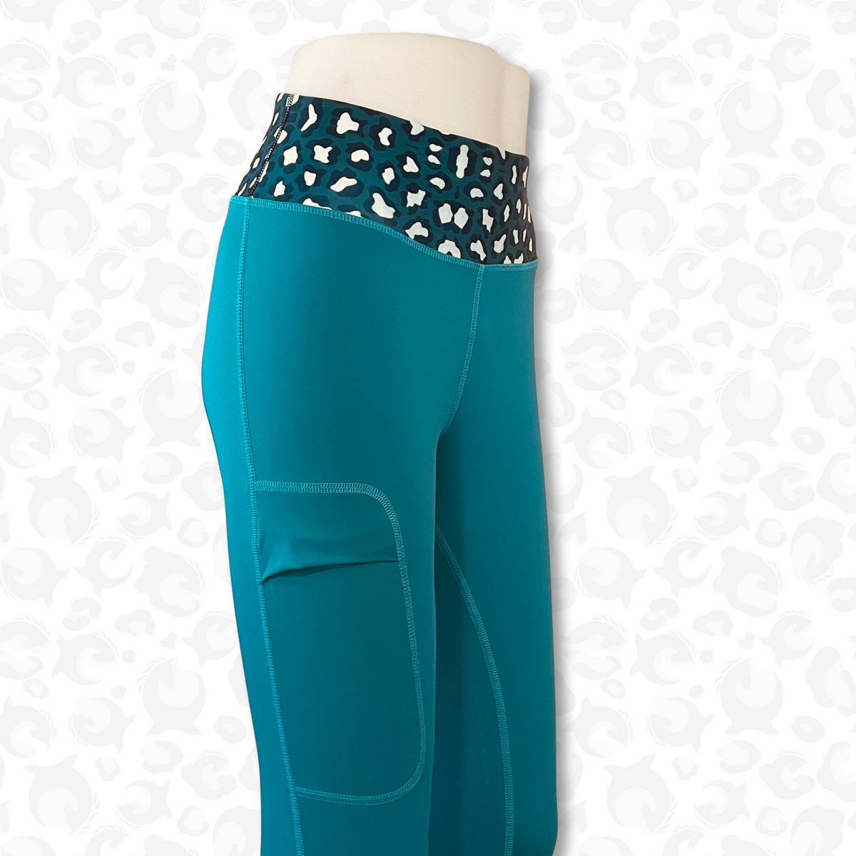 Wonder Tights – Teal Leopard | Limited Edition