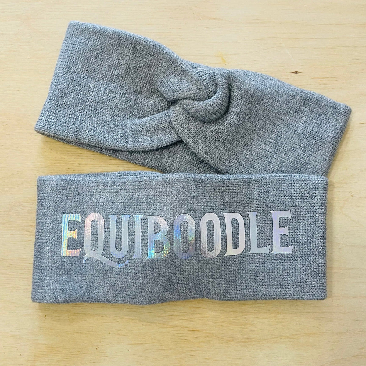 Grey and shimmer Equiboodle headband