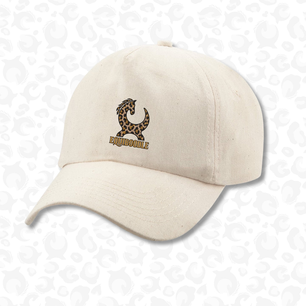 Equiboodle Leopard Logo Cap in Natural
