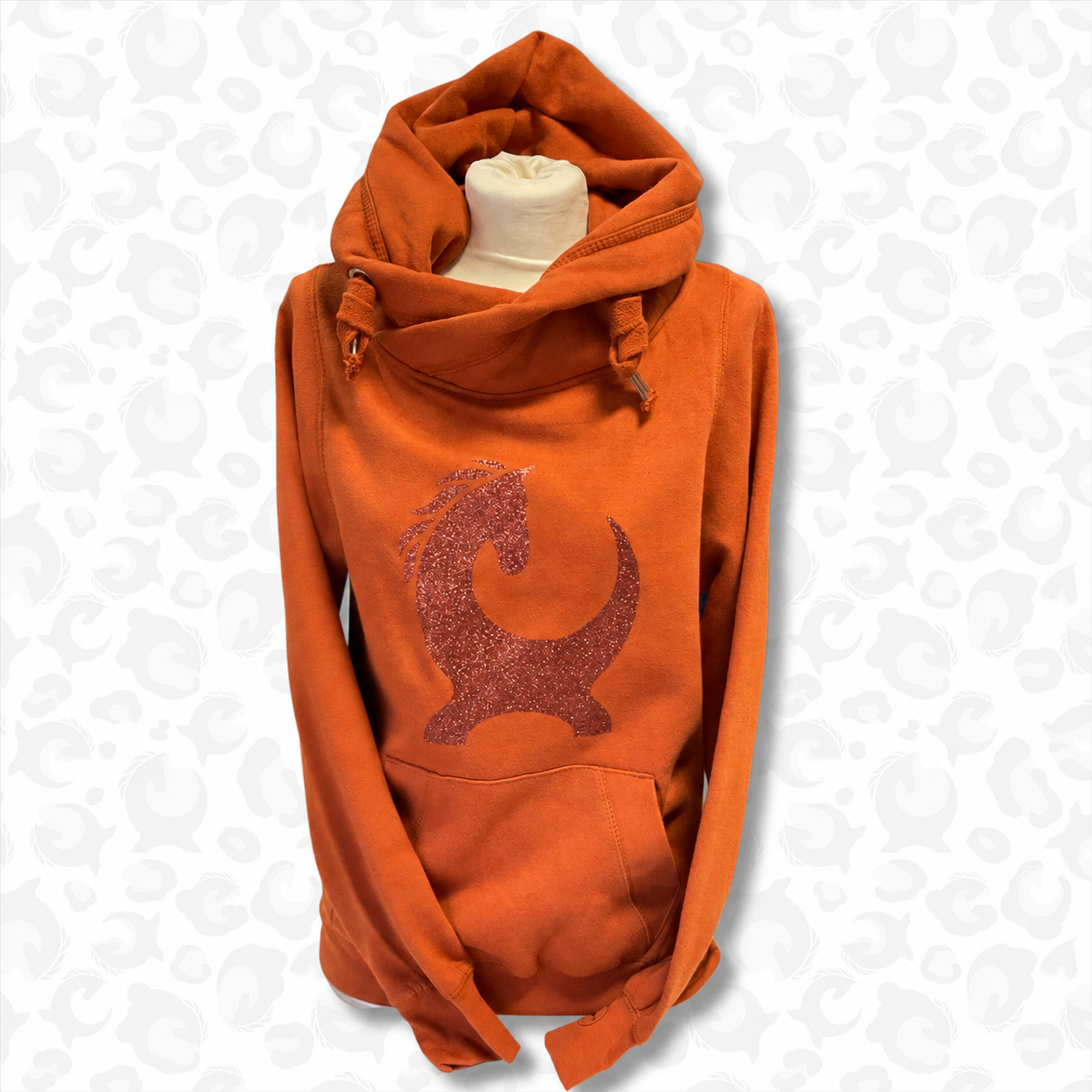 Equiboodle Gingerbread Sparkle Vixen cowl neck jumper