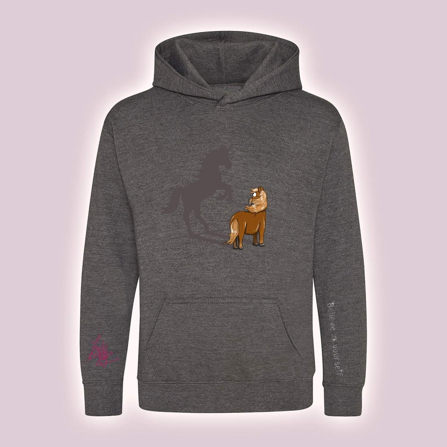 Equiboodle Emily Cole Kids Cub Hoodie - Flaxen Chestnut Believe In Yourself