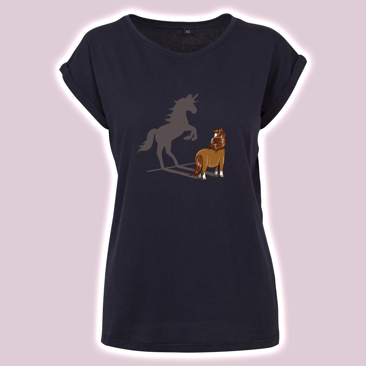 Equiboodle Emily Cole Hotshot T Shirt - Believe In Yourself - Chestnut